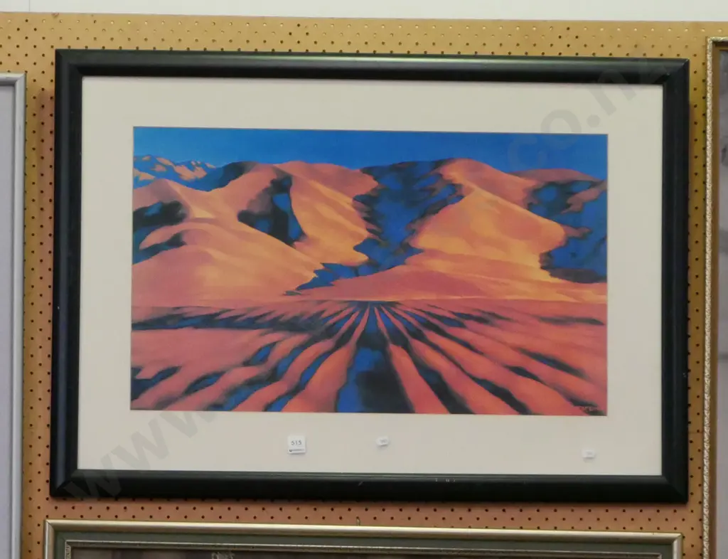 framed print - desert scene Image 1++