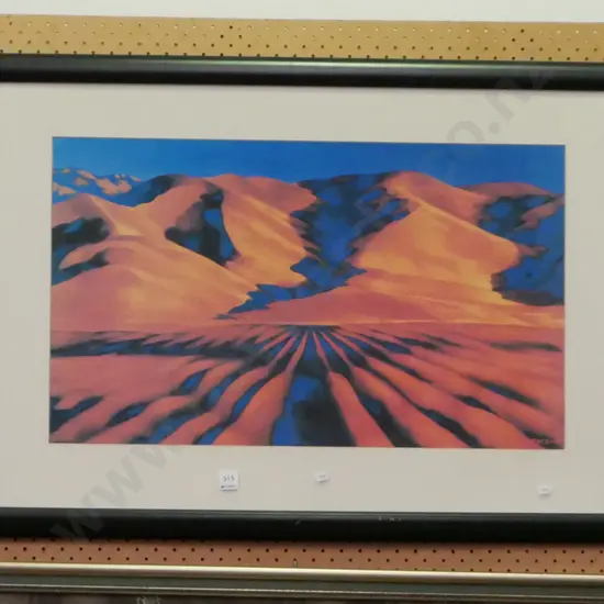 framed print - desert scene