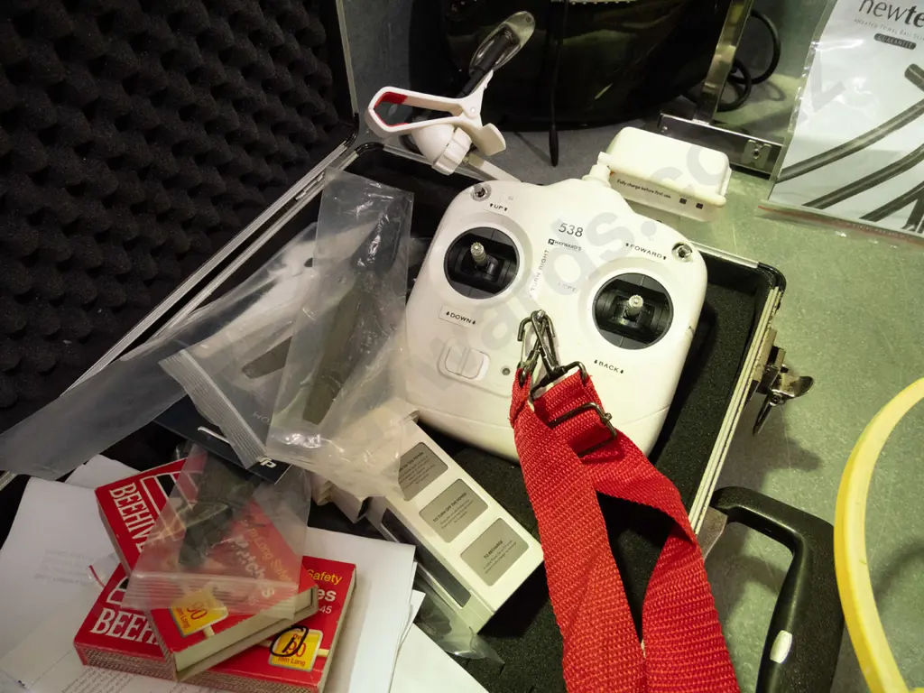 DJI Phantom drone, remote and hard case of accessories - As Is No Returns Image 1++