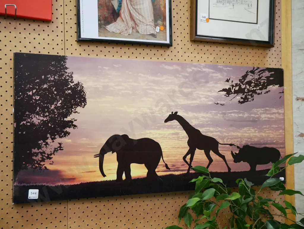 photo print on boxed canvas - African animals Image 1++