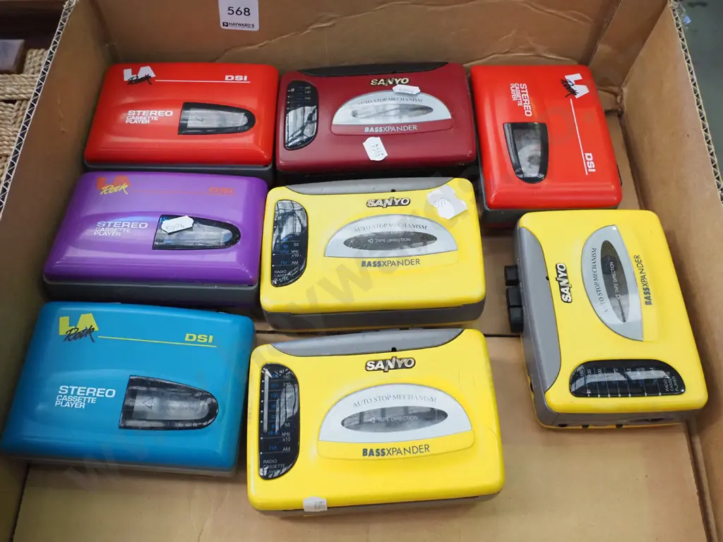 8 Walkman style portable cassette players - As Is No Returns Image 1++