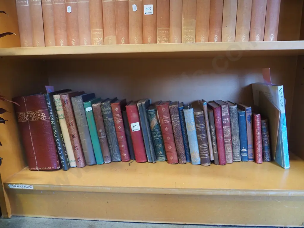 shelf of vintage books Image 1++