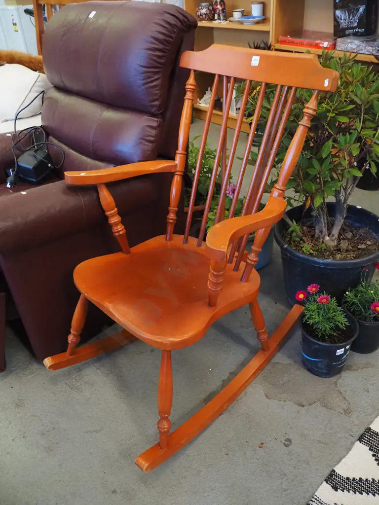 wooden rocking chair Image 1++