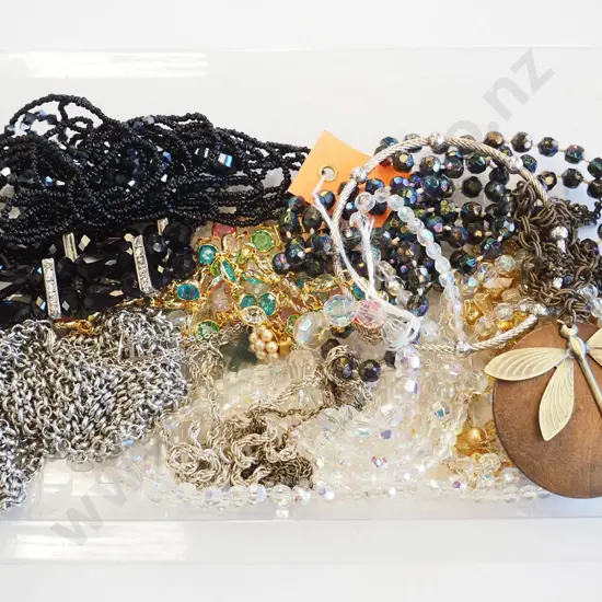 tray of costume jewellery