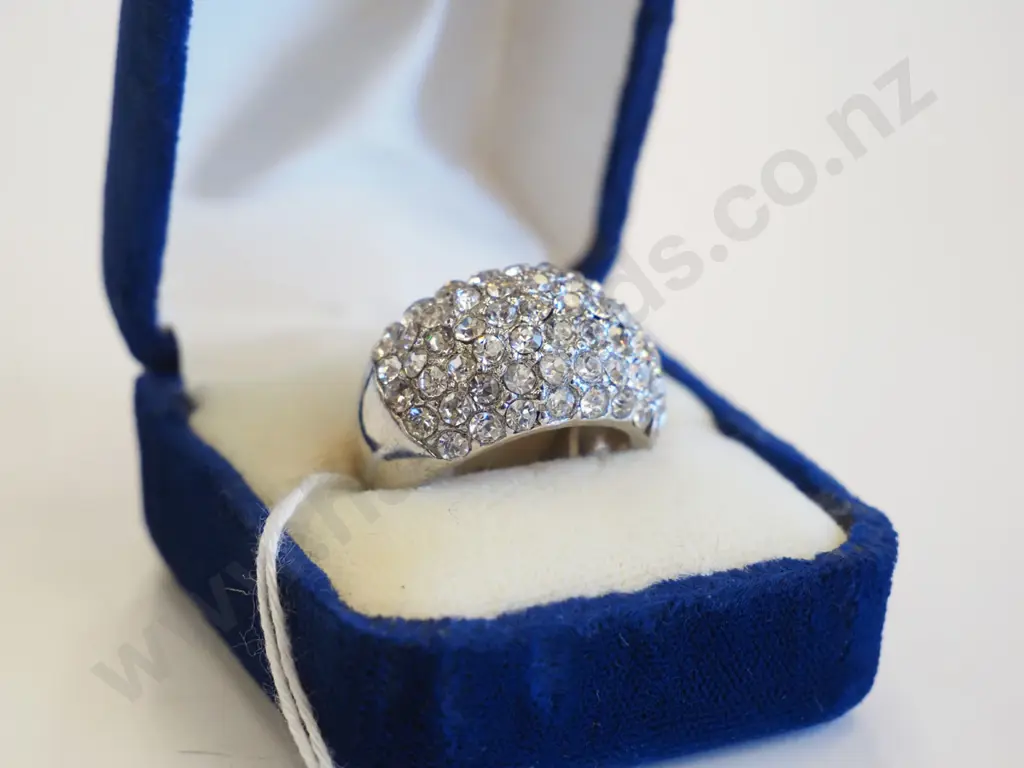 large dress ring with cz  Image 1++