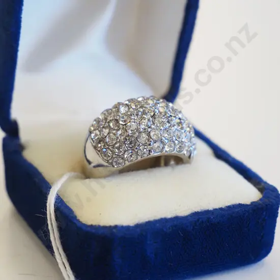 large dress ring with cz 