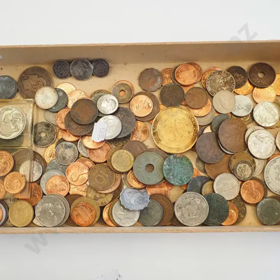 tray of coins