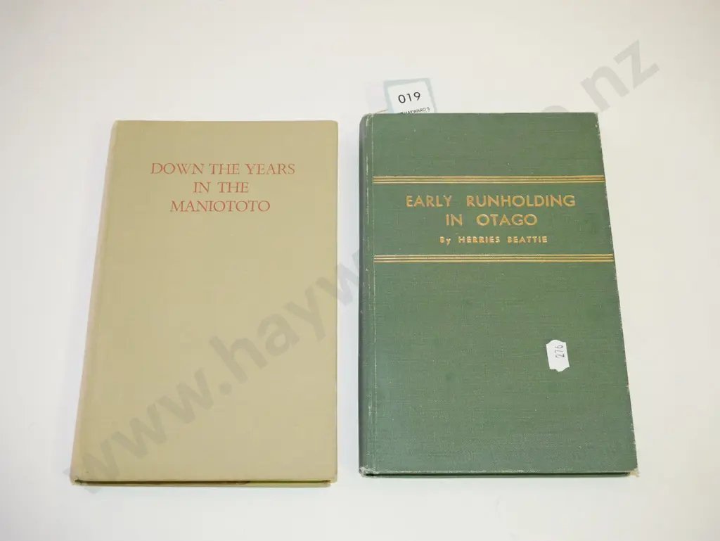 2x books; Early Run Holding in Otago, Down the Years in the Maniototo Image 1++