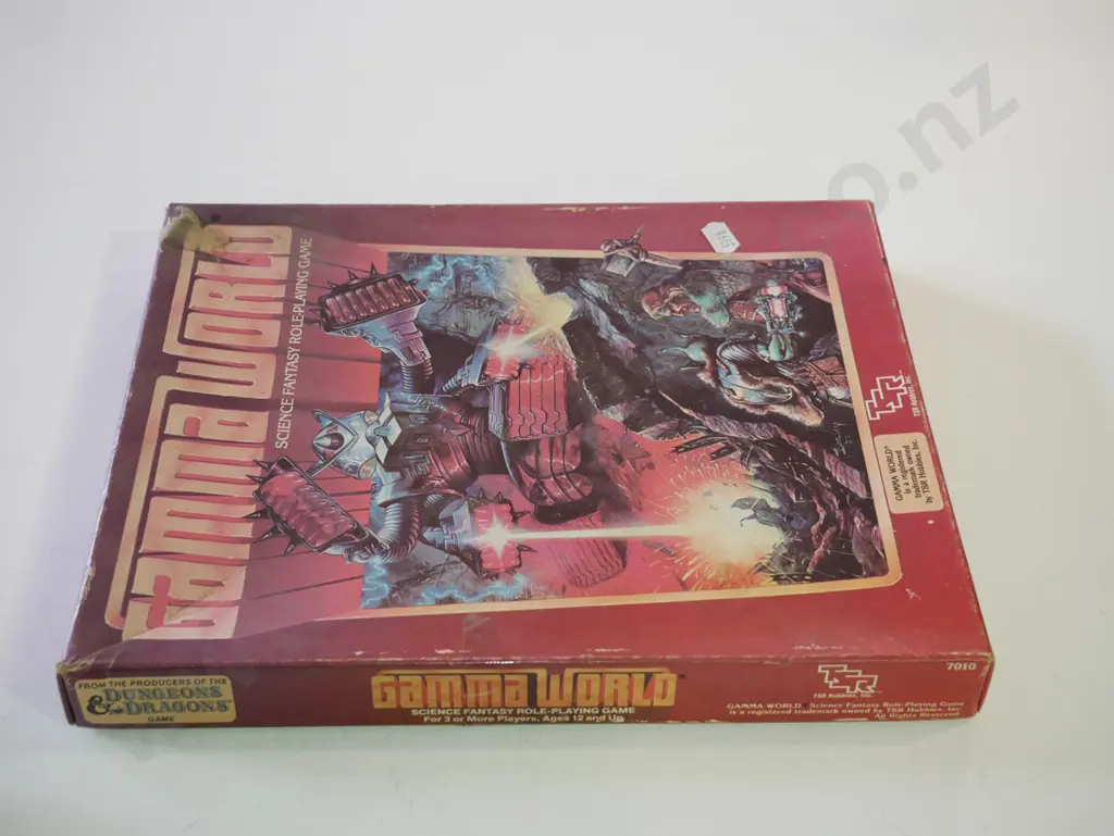 box; 1980s Gamma World science fantasy role playing game Image 1++
