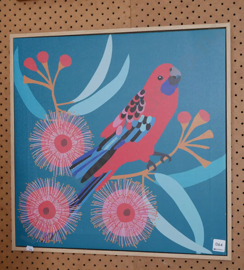 print on boxed canvas - budgie Image 1++