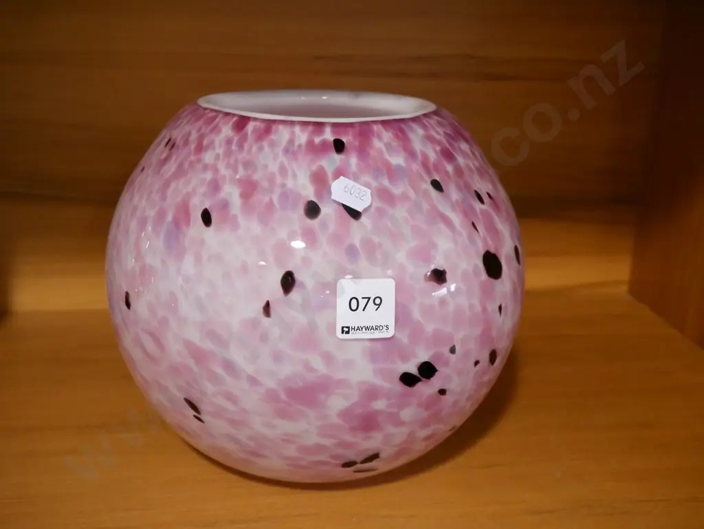 art glass mottled vase H-190 Image 1++
