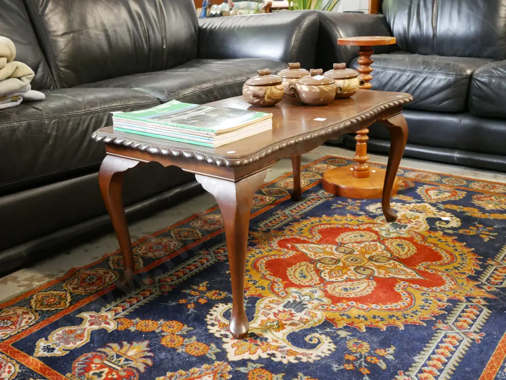 mdf mahogany cab leg coffee table Image 1++