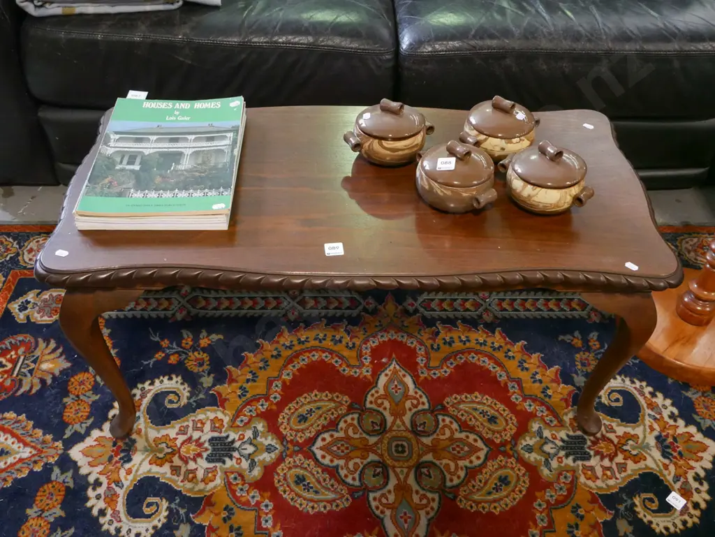 mdf mahogany cab leg coffee table Image 1++
