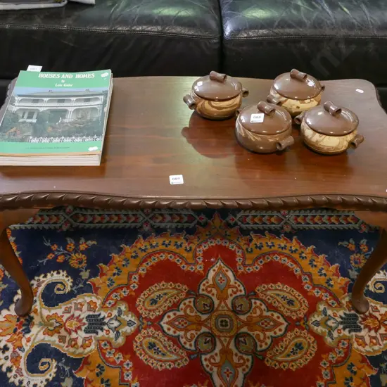 mdf mahogany cab leg coffee table