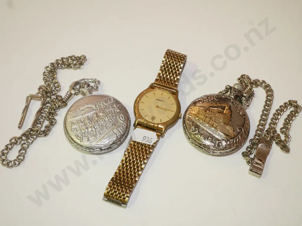 2 fob watches & Tissot watch Image 1++