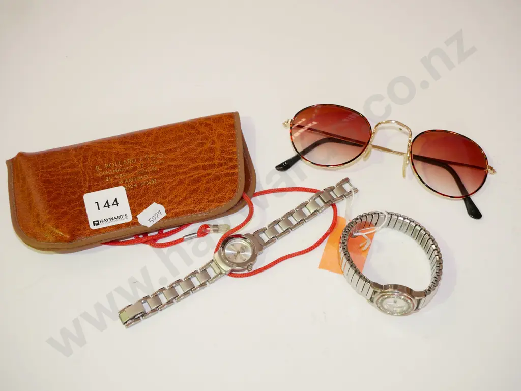 sunglasses & 2 x ladies wristwatches Image 1++