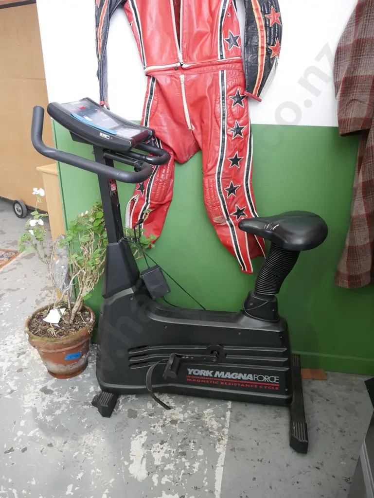 York fitness exercycle (some splitting to vinyl seat) Image 1++
