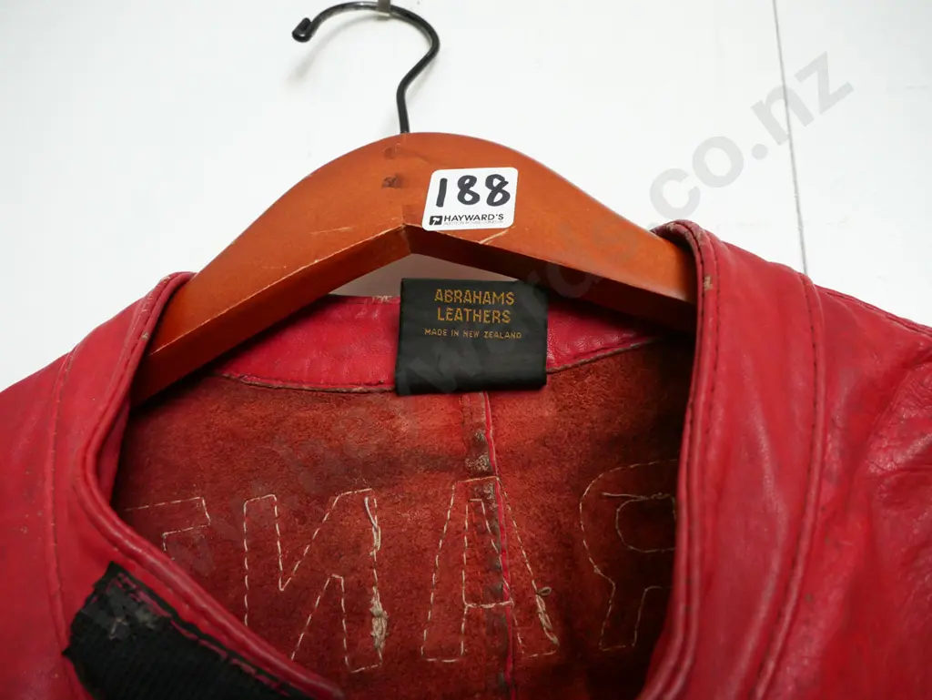 BEL branded red leather motorcycle all in one leathers (size unkown) Image 1++