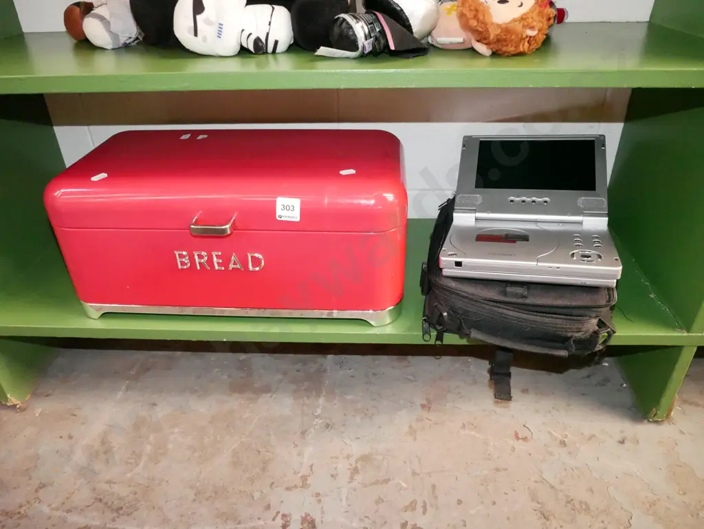 breadbin, portable DVD player in carry case Image 1++
