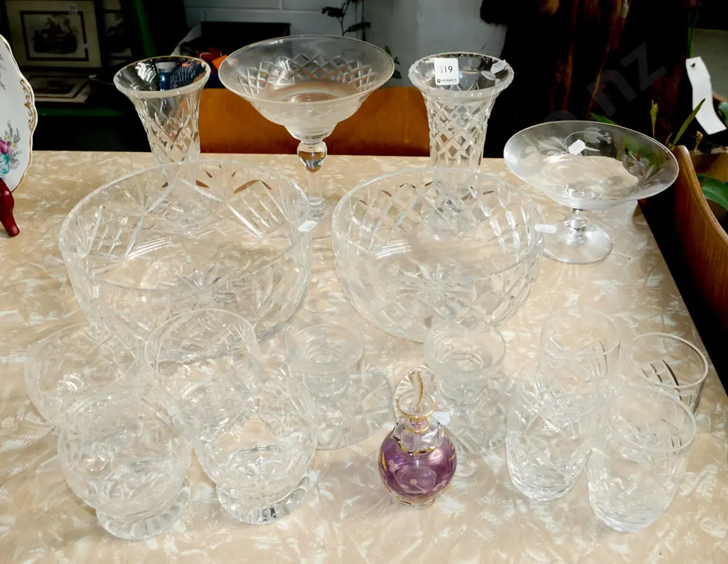 cut crystal bowls, tumblers, vase etc Image 1++