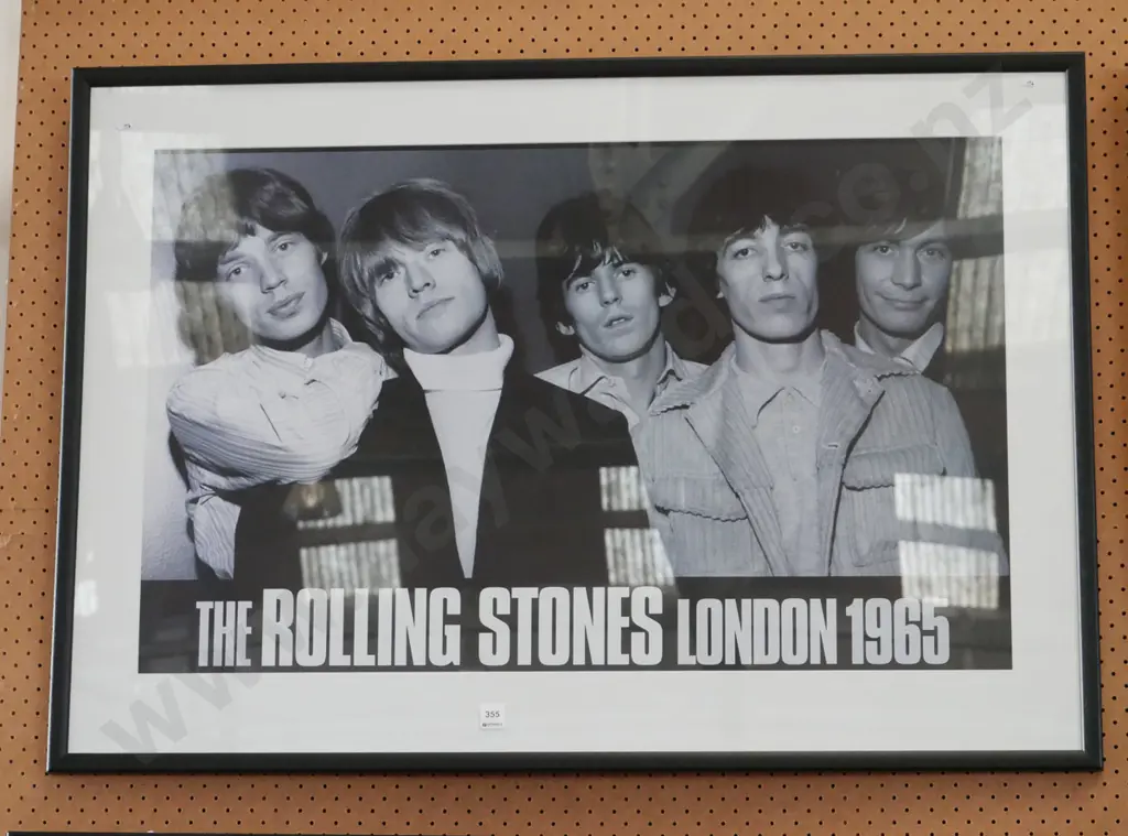 framed Rolling Stones poster print Image 1++
