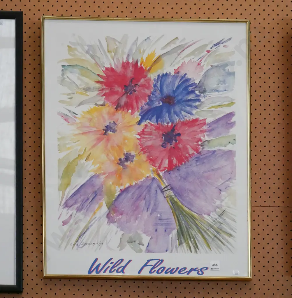 framed poster print - wild flowers Image 1++