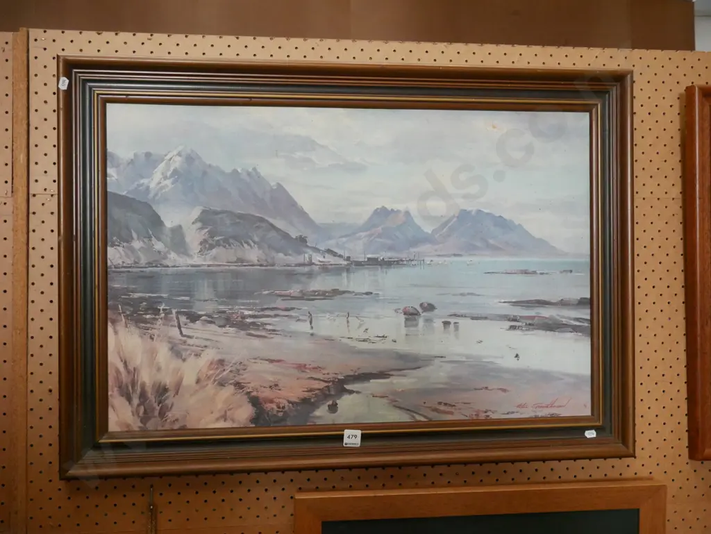 framed Aston Greathead print - coastal scene Image 1++