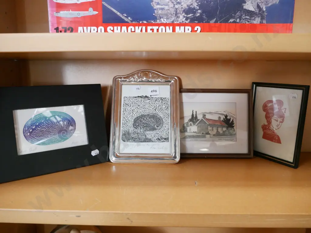shelf of prints Image 1++