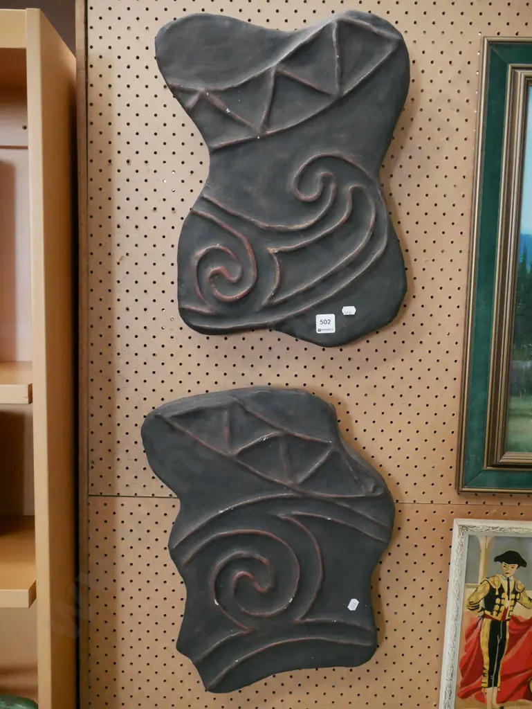 2x ceramic wall art Image 1++
