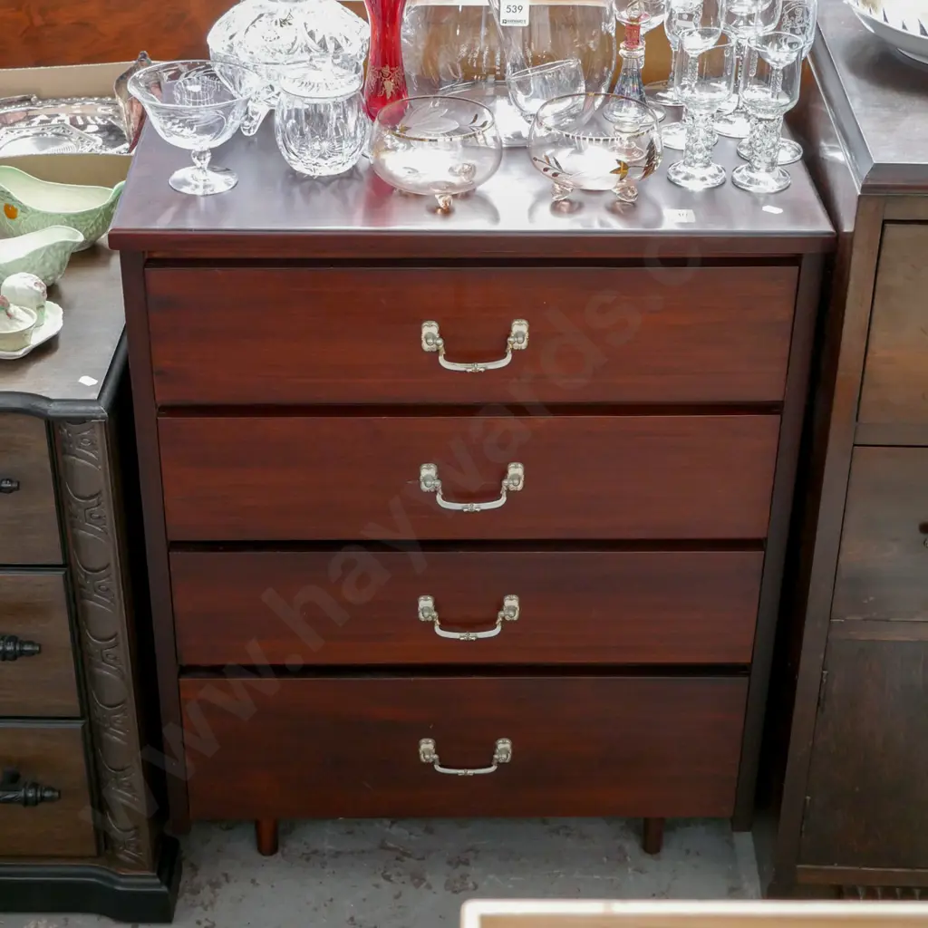 4 drawer rimu chest H-760 W-620 D-340 Image 1++