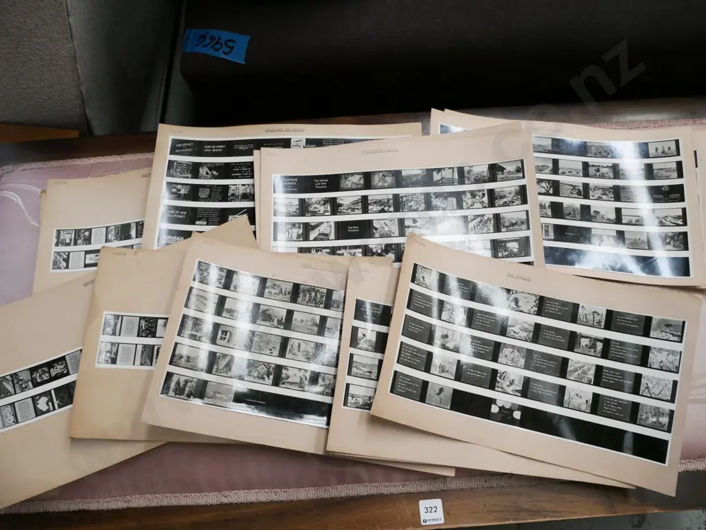 educational film strip index sheets Image 1++