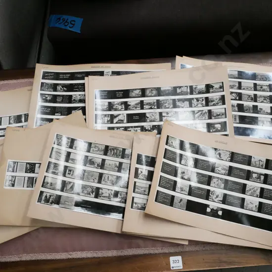 educational film strip index sheets