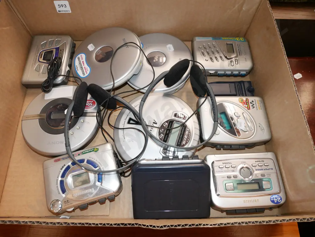 box; walkmans, portable CD players - As Is No Returns Image 1++