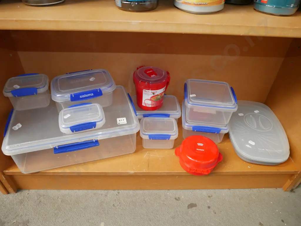 shelf of Sistema storage containers Image 1++