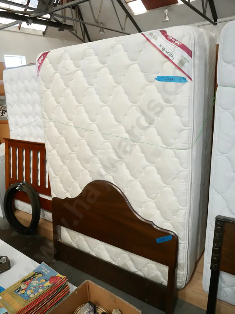 queen bed base mattress and headboard Image 1++