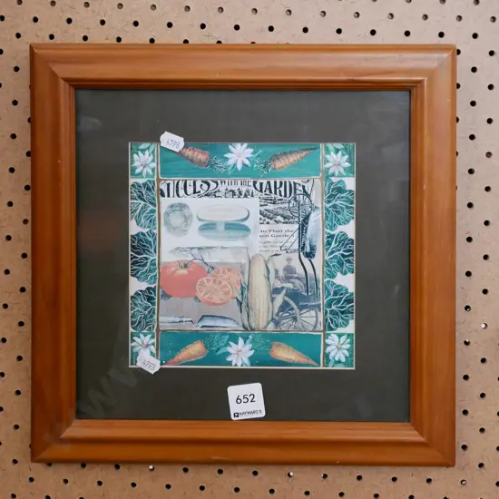 framed garden print