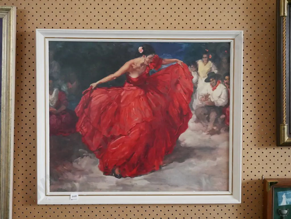 framed print - flamenco dancer Image 1++