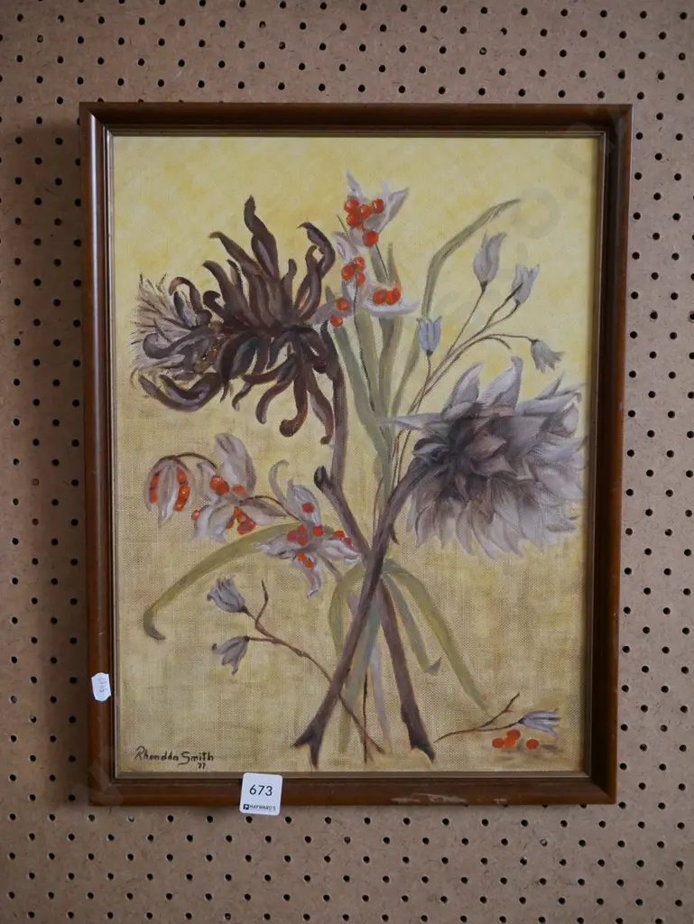 framed acrylic - flowers Image 1++