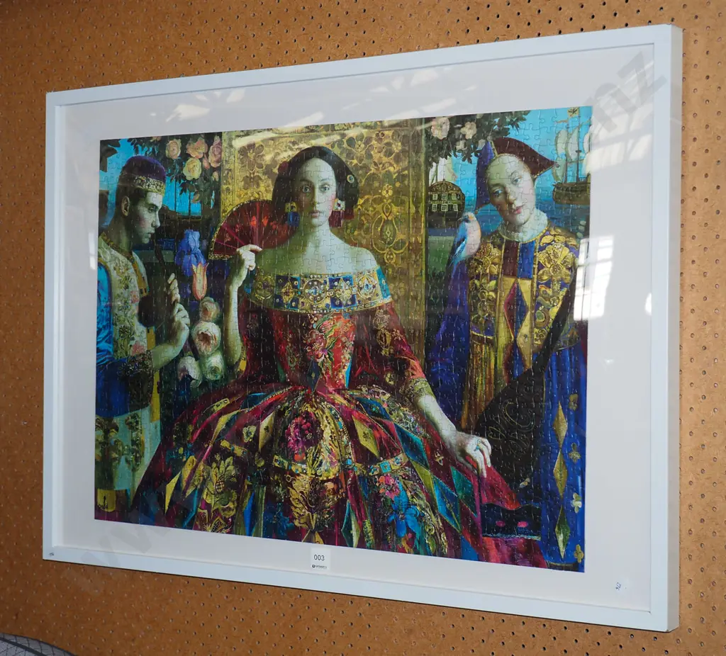 framed puzzle - Renaissance scene - The Renaissance Realm Love Triangle Image 1++