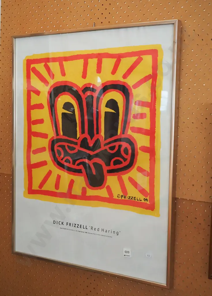 framed Dick Frizzell print - Red Haring Image 1++