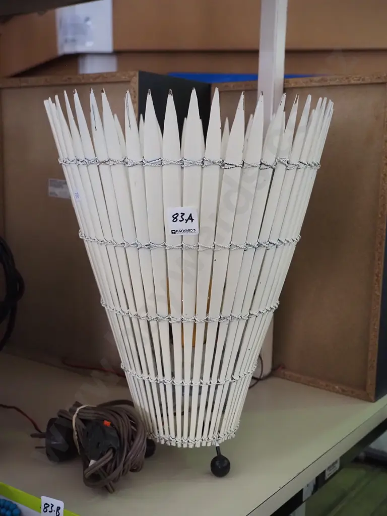metal and cane table lamp Image 1++