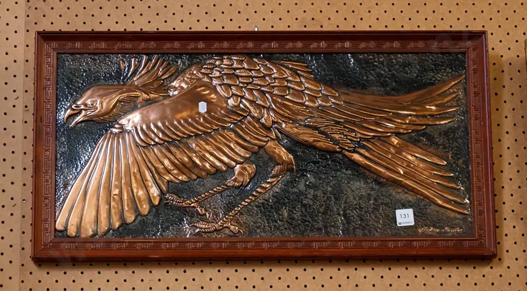 pressed copper wall art - phoenix Image 1++