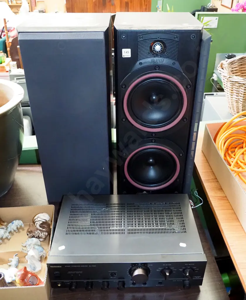 Technics SU-VX500 amp and a pair of B+W DM320 speakers Image 1++