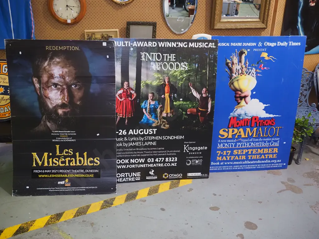 3x Musical Theatre Dunedin promotional posters on corflute Image 1++