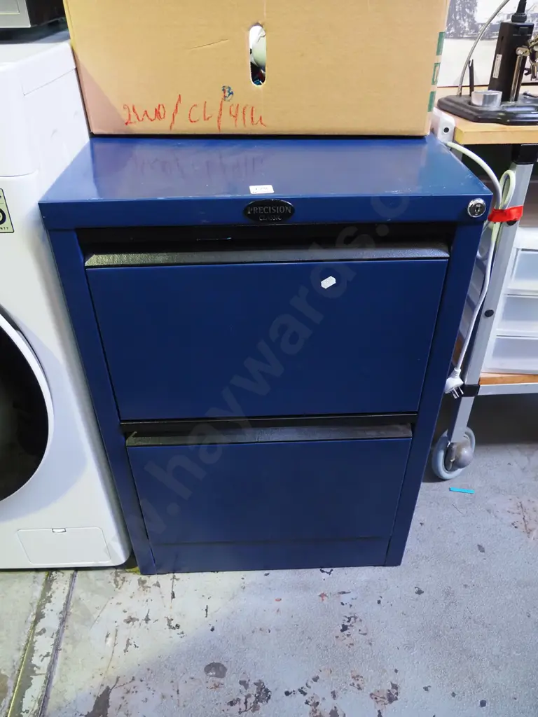 Precision 2 drawer filing cabinet -no key Image 1++