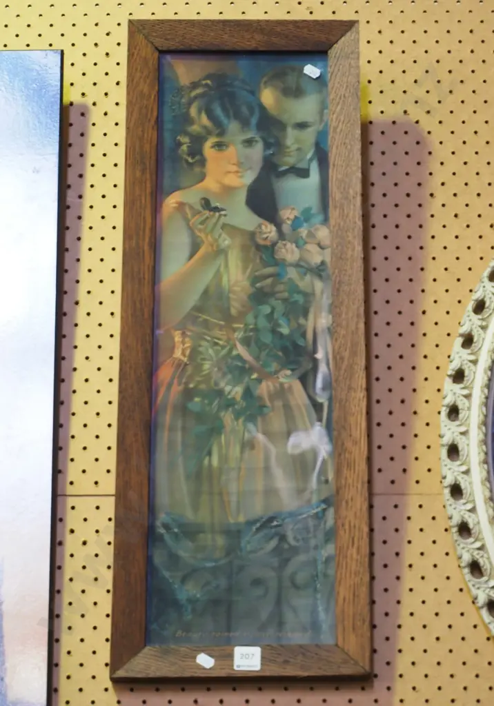 oak framed glamour print Image 1++