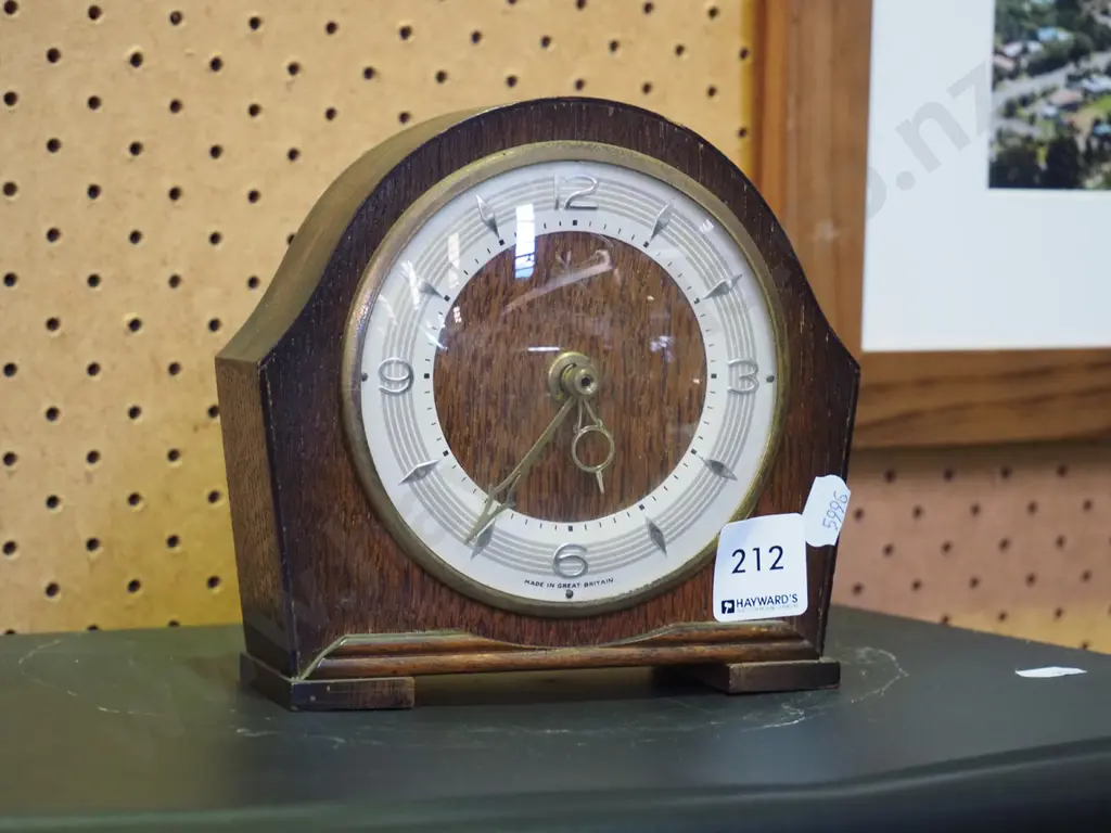 small Smith's mantle clock - has digital internal replacement Image 1++