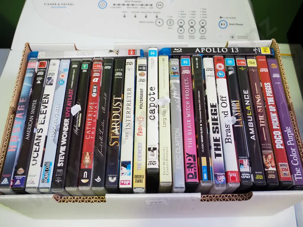 box of DVDs Image 1++
