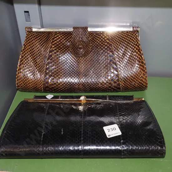 2x clutch purses