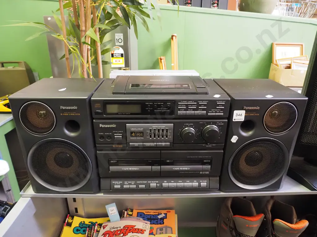 Panasonic CD radio and twin cassette player Image 1++
